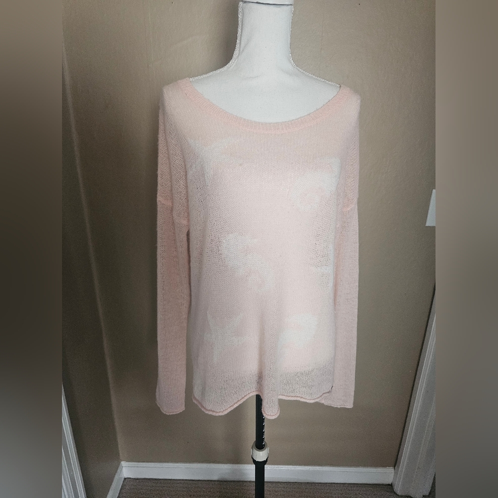 Womens Knit Seahorse Pullover Sweater Medium Large